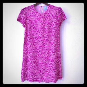 Cece Pink Lace Dress